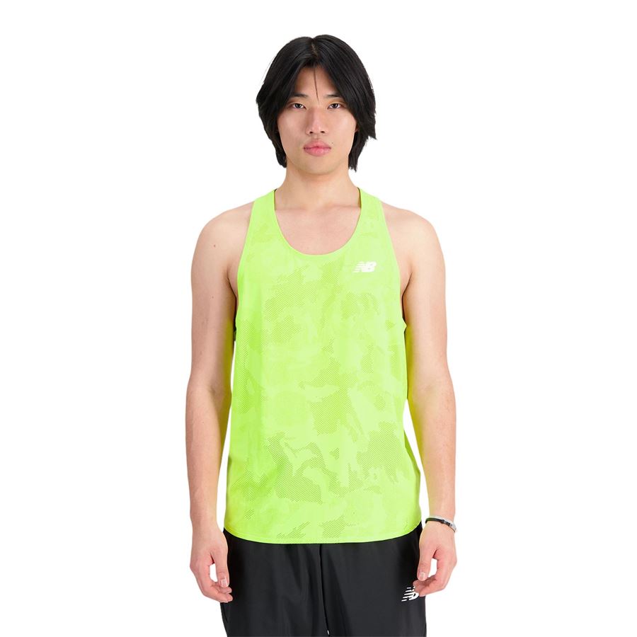 Q SPEED JACQUARD SINGLET New Balance | MT33280THW
